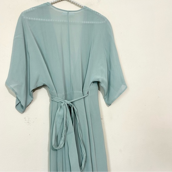 Reformation Winslow Wrap Celadon Green Maxi Dress SZ SMALL - Picture 11 of 11
